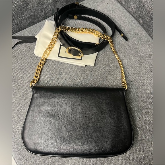 GUCCI BLONDIE leather bag with GG chain - Picture 5 of 10